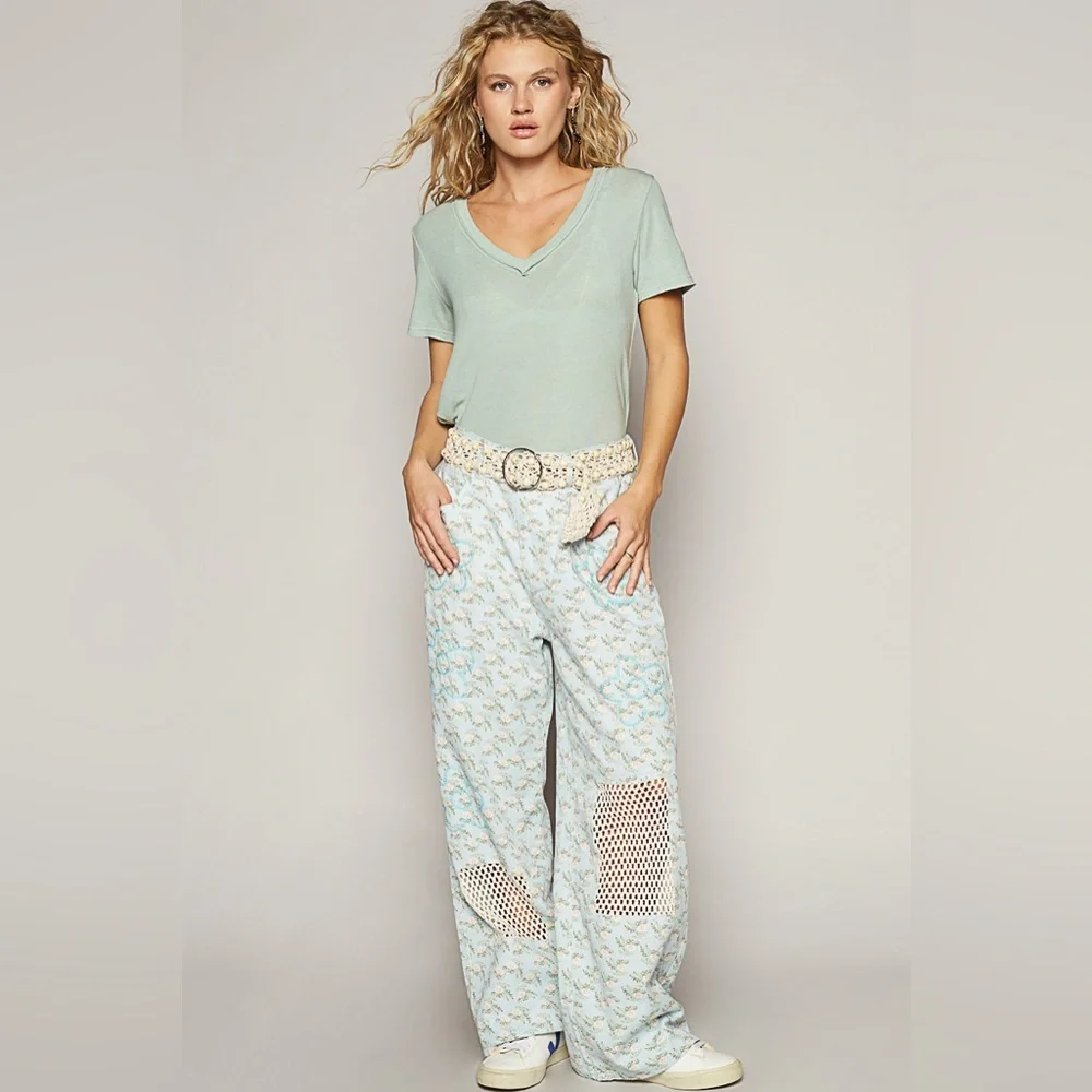 New! Belt13 Cream Leatherette belt with beads - Picture 6 of 11